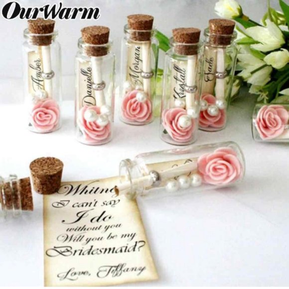 Small Mini Glass Jars Corks Wedding Favours Craft - Picture 3 of 4